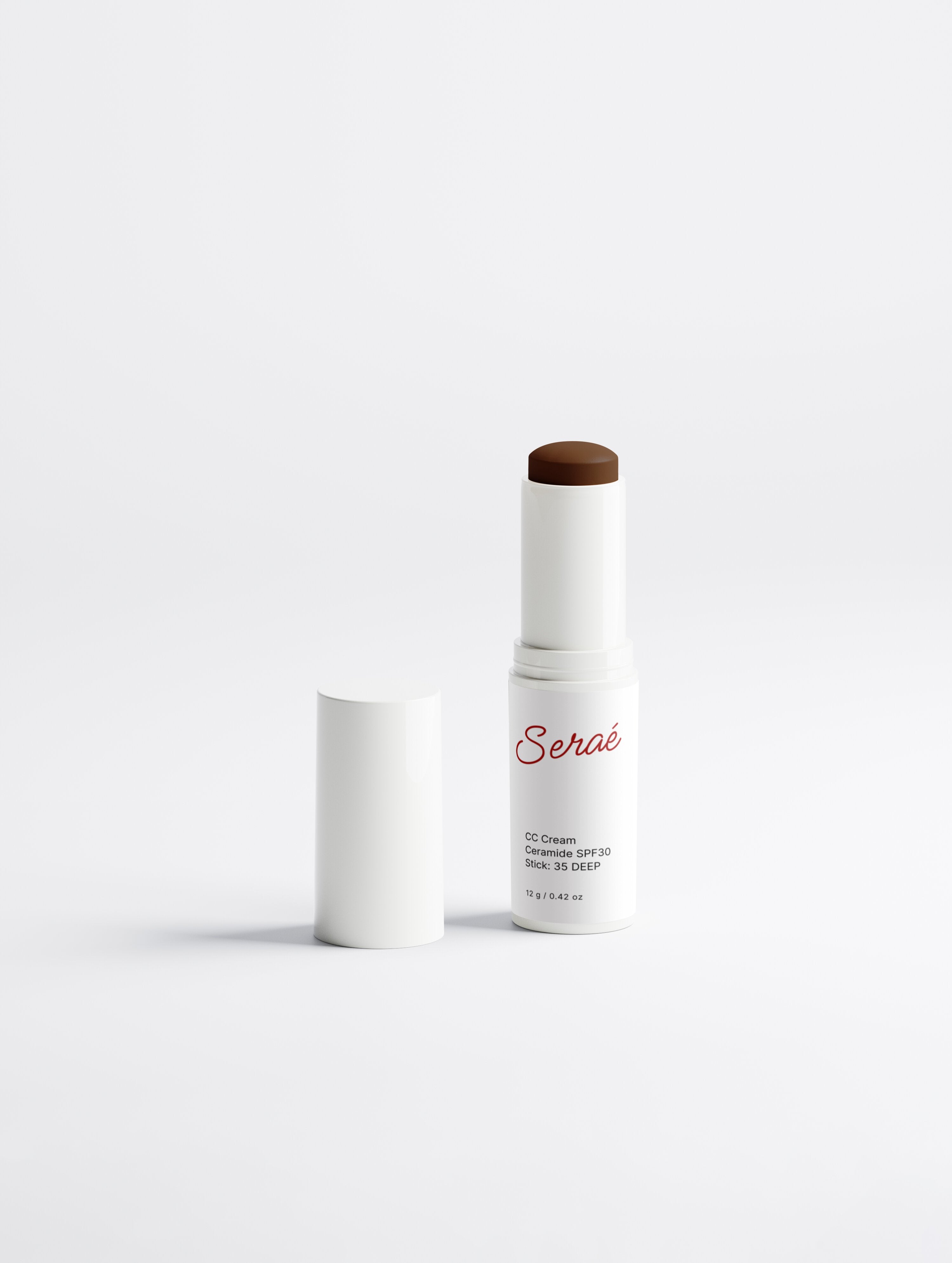 Seraé The Cover Asset SPF30 Deep — morning sun protection for melanin-rich skin, 30ml